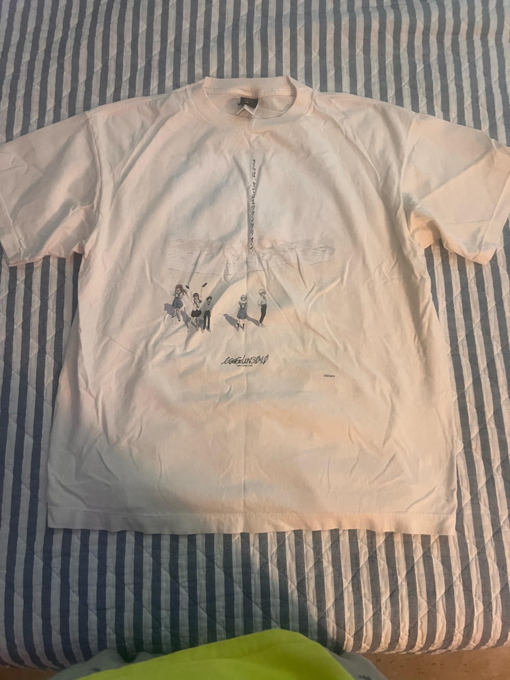 White Graphic Short Sleeve Men’s Tee - Crew Neck